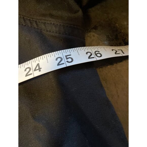 Denim & Co Black Long Safari Button Front Jacket Sz 1X - Picture 7 of 9
